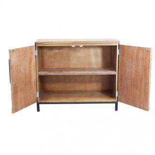 Madia Moderna 2 Ante Legno e Metallo 100x40x86cm