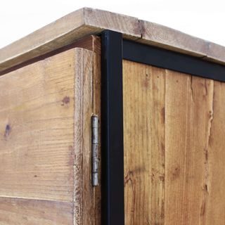 Madia Moderna 2 Ante Legno e Metallo 100x40x86cm