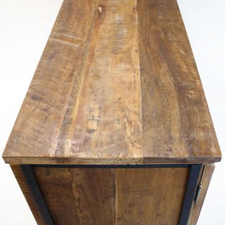 Madia Moderna 2 Ante Legno e Metallo 100x40x86cm