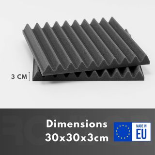 Pannelli Fonoassorbenti 15 Pezzi 30x30x3cm