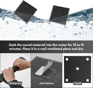 Pannelli Fonoassorbenti 15 Pezzi 30x30x3cm