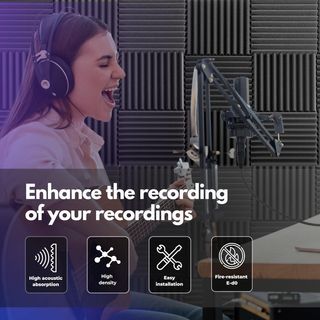 Pannelli Fonoassorbenti 15 Pezzi 30x30x3cm