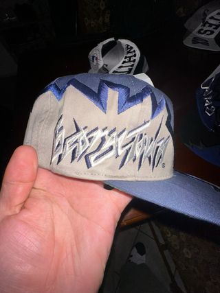 Gorra vintage 90s beige e blu