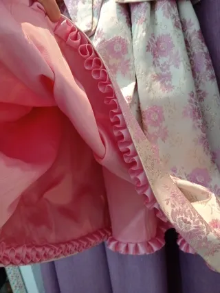 Traje Fallera Niña Rosa y Blanco 4/5años