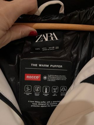 Chaqueta Zara Talla L Impermeable RECCO