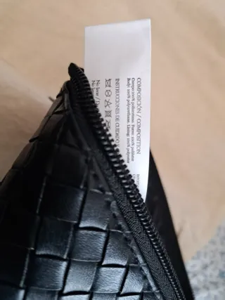 Cartera de Mano Tous Negro Tejido