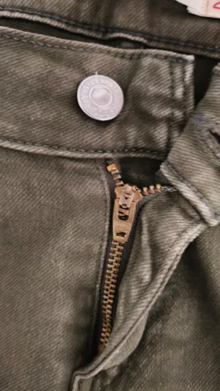 Pantalón Levi's 535 Super Skinny Verde Roto