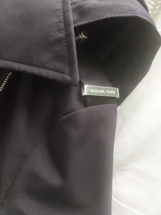 Gabardina Michael Kors Mujer Talla S Negra