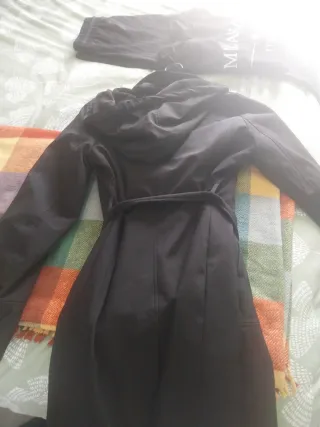 Gabardina Michael Kors Mujer Talla S Negra