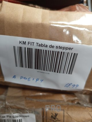 KM-Fit Fitness Stepper - Tabla de stepper.