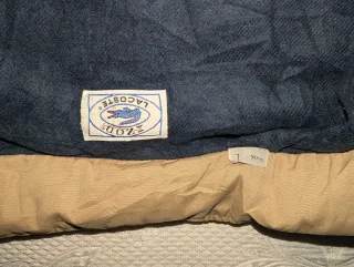 Chaqueta Lacoste Bomber Beige Clásica 80s Hombre L