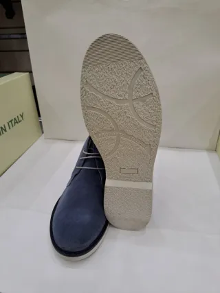 Polacchine scamosciate uomo tg. 43 colore jeans