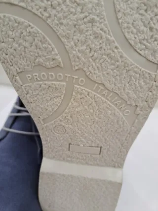 Polacchine scamosciate uomo tg. 43 colore jeans