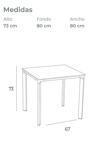 Mesa Terraza EZPELETA Madera y Metal