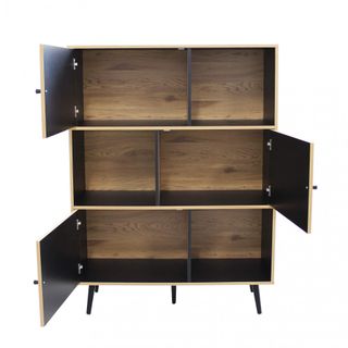 Credenza Moderna 6 Vani Truciolare 100x39,5x135 cm