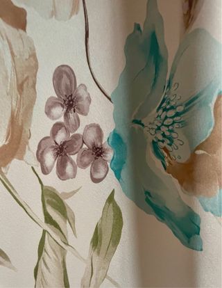 Gonna lunga raso floreale - Taglia M