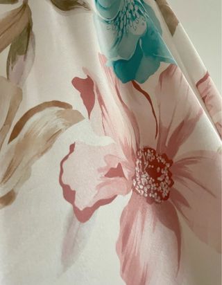 Gonna lunga raso floreale - Taglia M