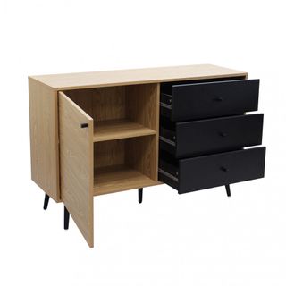 Madia Moderna 3 Cassetti e 1 Anta 118x39,5 cm