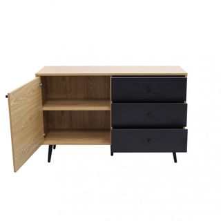 Madia Moderna 3 Cassetti e 1 Anta 118x39,5 cm