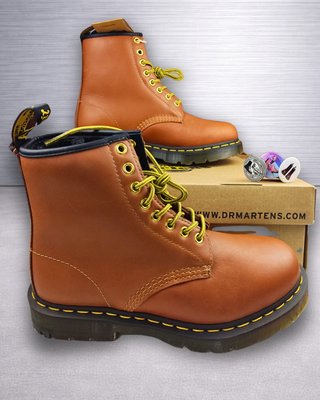 Dr Martens 1460 Tan Blizzard WP Marron Piel Mujer