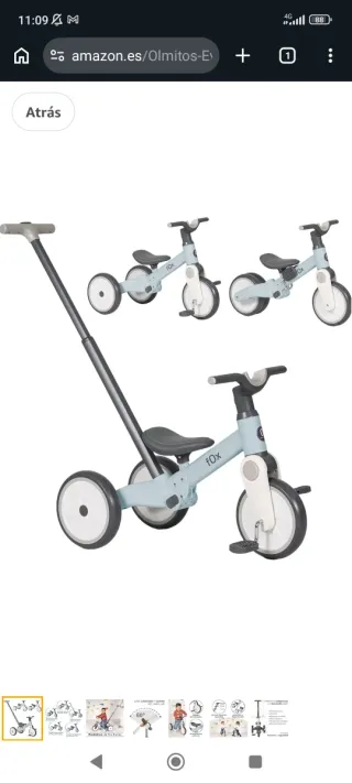 Triciclo Evolutivo Olmitos Fox 5 en 1