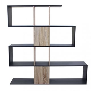 Libreria Moderna Design Legno Antracite 145x29 cm