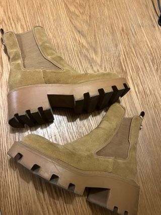 Botines Beige/Marrón Mujer Zara
