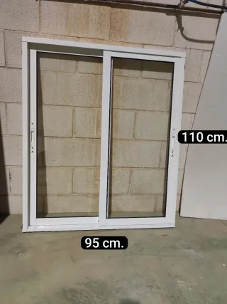 Ventana Aluminio Corredera 95x110 cm sin cristal