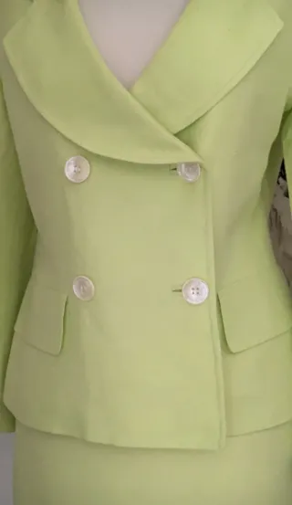 Tailleur sartoriale verde taglia 42/44 italiana