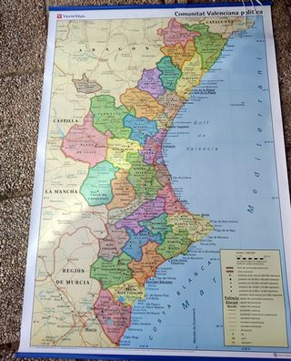 Mapa Europa Escolar Retro