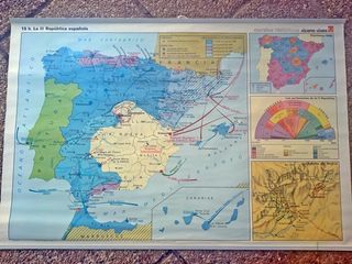 Mapa Europa Escolar Retro