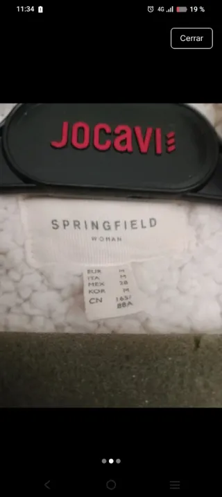 Chaqueta gris forrada talla M