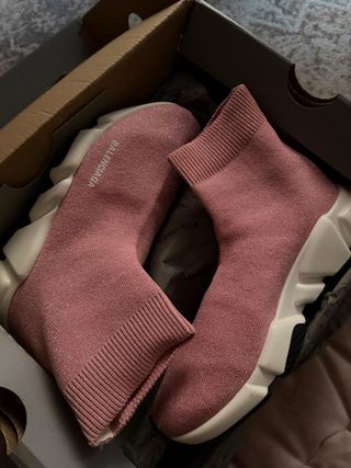Scarpe Balenciaga Sock Glitter Rosa Tg 36