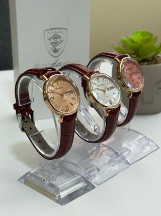 Reloj Poedagar Elegante Mujer Oro Rosa
