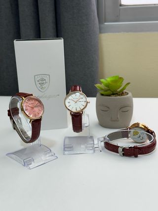 Reloj Poedagar Elegante Mujer Oro Rosa