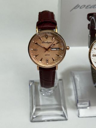 Reloj Poedagar Elegante Mujer Oro Rosa