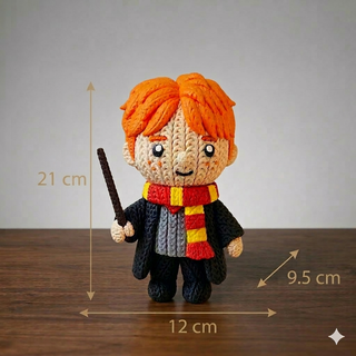 Figura Crochet Ron Weasley Harry Potter