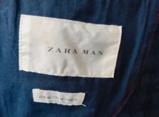 Giacca Zara uomo blu taglia 48