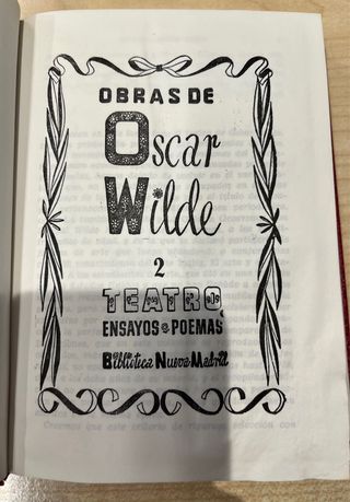 Wilde. Obras completas. Novelas y Teatro.