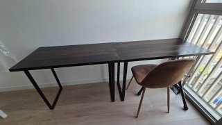 Escritorio modular/doble madera y metal