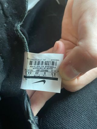 Scarpe da calcio Nike in pelle nere