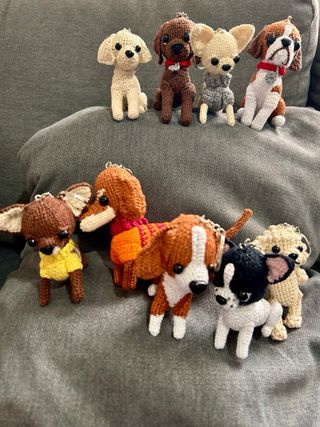 Llavero Perro Chihuahua Crochet