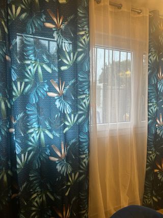 4 Cortinas Estampadas y 2 Blancas