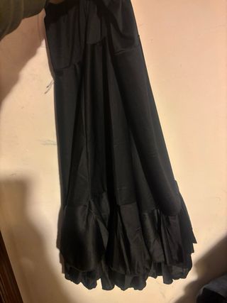 Falda negra De baile flamenco Para niña Talla 8