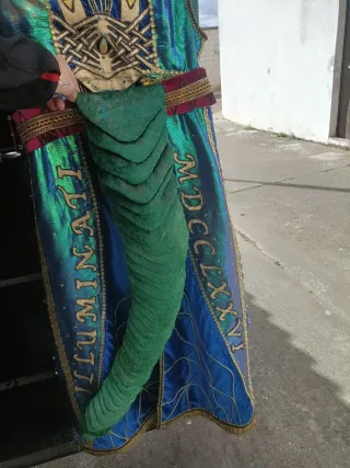 Disfraz Carnaval Máscara y Túnica