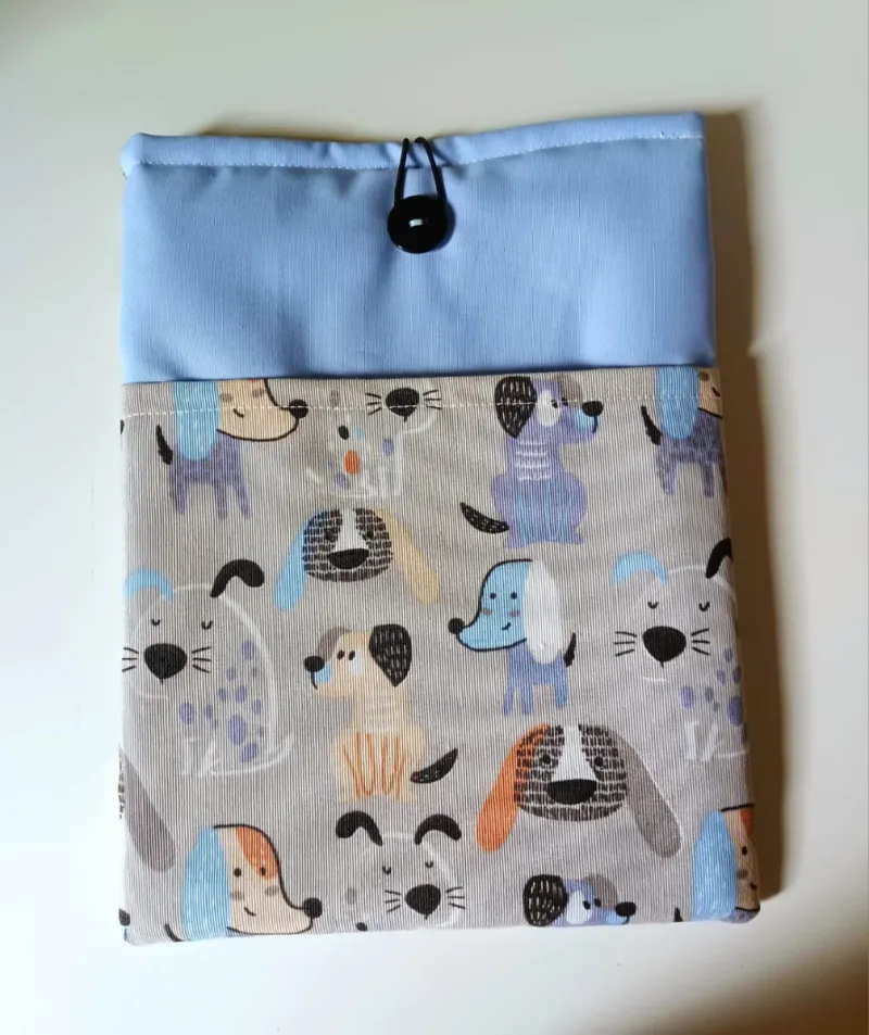 Funda protectora para tablet o libros perros azul