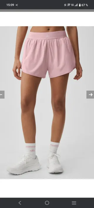 Alo Pantalón corto Deportivo Mujer Teal turquesa.