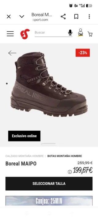 Botas Montaña Boreal maipo Talla 41/5