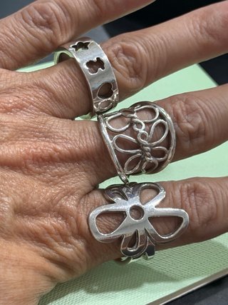 Anillo Tous Flor Plata