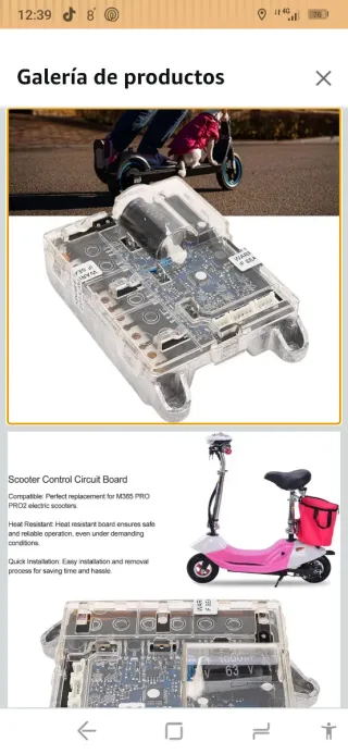 Placa Control Patinete Eléctrico Xiaomi M365